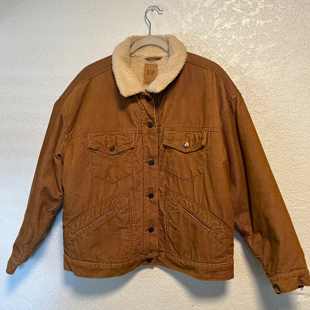 GAP Sherpa-Lined Corduroy Jacket